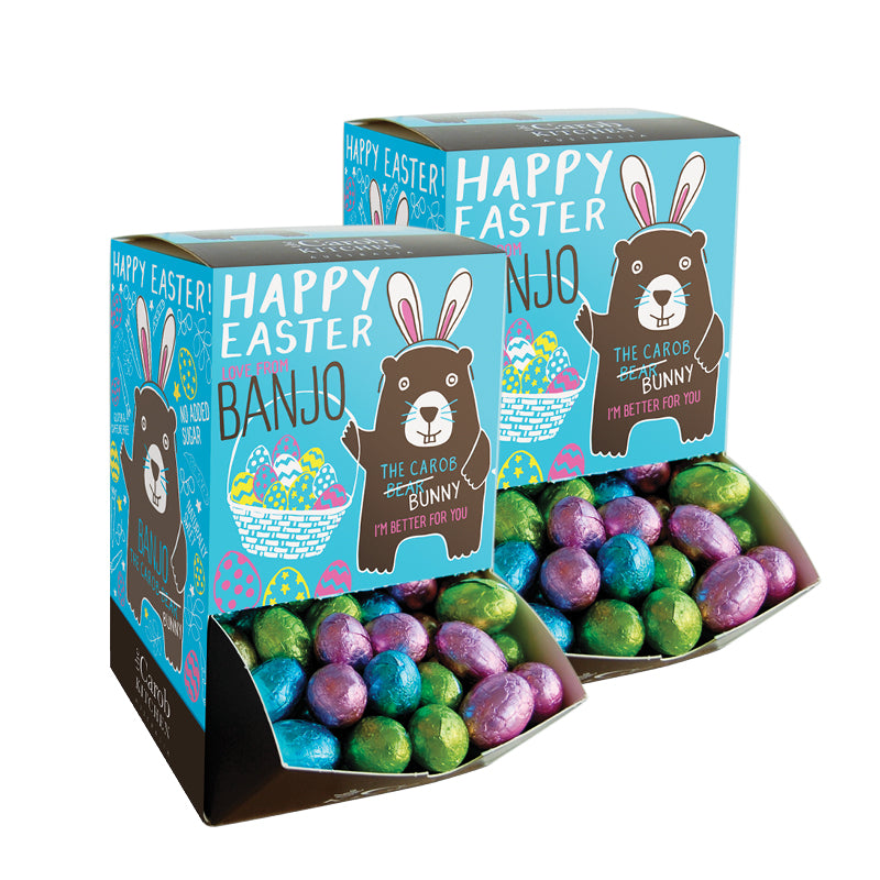 Banjo The Carob Bunny | 4 x Mini Easter Egg Dispensers